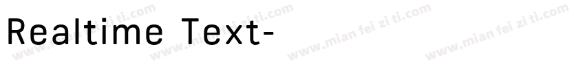 Realtime Text字体转换